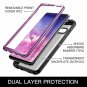 For Galaxy S10 Plus Case Crystal Clear Heavy Duty Protection Lightweight Purple