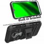 For Moto G7 Rugged Clear Case Poetic FullBody Hybrid Shockproof Holster Black