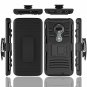 For Moto G7 Rugged Clear Case Poetic FullBody Hybrid Shockproof Holster Black