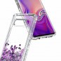 For Samsung Galaxy S10e Case Glitter Liquid Sparkle Waterfall Shockproof Purple
