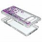 For Samsung Galaxy S10e Case Glitter Liquid Sparkle Waterfall Shockproof Purple