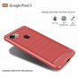 For Google Pixel 3 Case TPU Shock Absorption Technology Raised Bezels Red