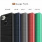 For Google Pixel 3 Case TPU Shock Absorption Technology Raised Bezels Red