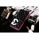 For iPhone Xs Max-Wallet Case Luxury PU Leather Classic Screen Protector Black