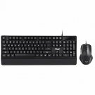Keyboard Office w/Wrist Rest Durable Keys Clear Black