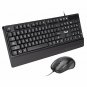 Keyboard Office w/Wrist Rest Durable Keys Clear Black