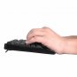 Keyboard Office w/Wrist Rest Durable Keys Clear Black