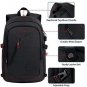 Laptop Backpack Travel Computer Bag Anti Theft Water Resistant College Black