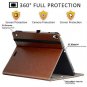 For Apple iPad Case Premium Leather Slim Folio Stand Cover 12.9-inchCharge Brown
