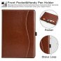 For Apple iPad Case Premium Leather Slim Folio Stand Cover 12.9-inchCharge Brown