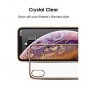 For iPhone X/Xs Case Clear Stylish Flexible Metal Luster Edge 5.8 Inch-Gold