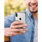 For iPhone X/Xs Case Clear Stylish Flexible Metal Luster Edge 5.8 Inch-Gold
