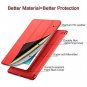 The Apple iPad Case New Lightweight Smart Trifold Stand Microfiber Lining Red