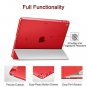 The Apple iPad Case New Lightweight Smart Trifold Stand Microfiber Lining Red