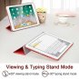 The Apple iPad Case New Lightweight Smart Trifold Stand Microfiber Lining Red