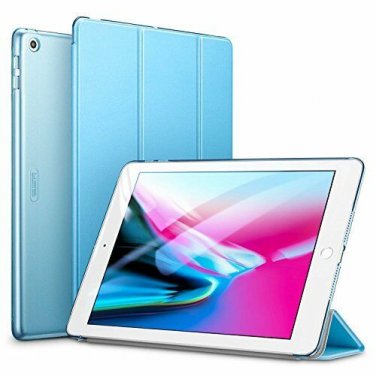The Apple iPad Case New Lightweight Smart Trifold Stand Microfiber Lining Bleu