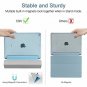 The Apple iPad Case New Lightweight Smart Trifold Stand Microfiber Lining Bleu