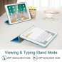 The Apple iPad Case New Lightweight Smart Trifold Stand Microfiber Lining Bleu