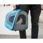 Pet Luxury Sided Carrier Airline Approved Travel Portable Kennel Blue