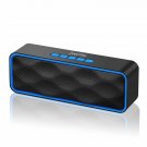 Wireless Bluetooth Speaker Outdoor Portable Stereo Speaker HD Audio Bass Blue