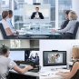 Webcam 1080p Live Streaming Stereo Microphone USB for Widescreen Video Calling