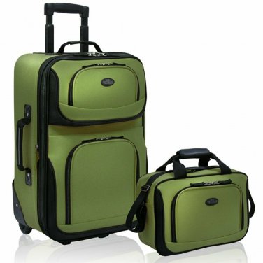 Luggage Set 14Inch and 21Inch Rio Two Piece Expandable Carryon polyester lining