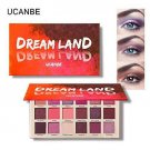 Eyeshadow Palette Pink Peachy Red Brown Metallic Glitter Shimmer Matte Pigmented