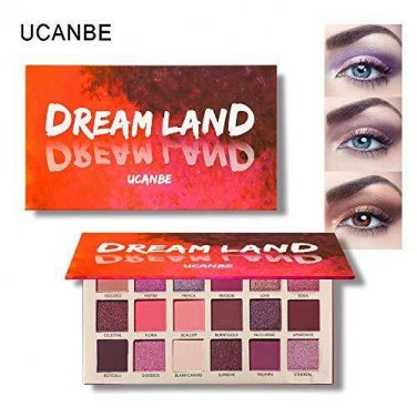 Eyeshadow Palette Pink Peachy Red Brown Metallic Glitter Shimmer Matte Pigmented