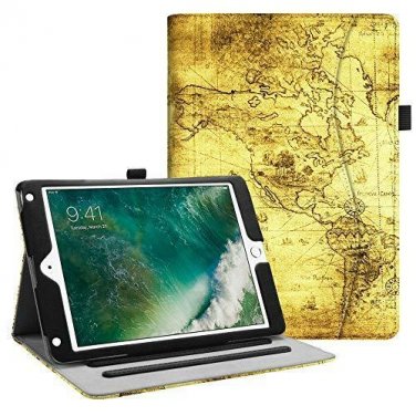 for Apple iPad Air Case Multi Angle Viewing Folio Auto Wake Sleep Ancient Map