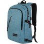 Laptop Travel Bag Theft Durable School Lightweight Charging Port Crest Blue