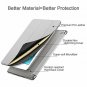 The Apple iPad Case New Lightweight Smart Trifold Stand Microfiber Lining gray