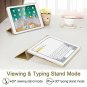 The Apple iPad Case New Lightweight Smart Trifold Stand Microfiber Lining gold
