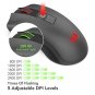 Wireless Mouse 2.4G Gaming&Office Mice 5 Adjustable DPI Levels 6 Buttons Black