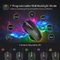 Gaming Mouse Wired Chroma 7200 DPI Adjustable Comfortable Grip 8 Buttons Black