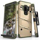 For Samsung Galaxy S9 Plus Case Military Grade Drop Tested Tempered Glass Green