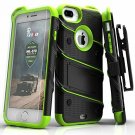 For iPhone 7/8 Plus Case Screen Protector Military Grade Drop Tested Clip Green