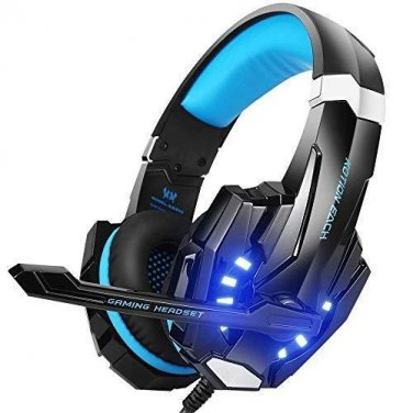 Headset with Mic Gaming PS4, PC, Xbox Mac Noise Cancelling Over Ear LED Light