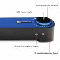 Computer Speakers GOgroove USB Mini Soundbar SonaVERSE UBR Desktop Computer Blue