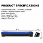 Computer Speakers GOgroove USB Mini Soundbar SonaVERSE UBR Desktop Computer Blue