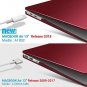 For MacBook Air 13 Inch Case Release New Version Soft Touch with Keyboard Red