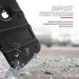 iPhone XR Case Military Grade Drop Tested Tempered Glass Screen Kickstand Black
