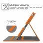 for Apple iPad Air Case Multi Angle Viewing Folio CoverAuto Wake Sleep Orange