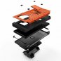 For Galaxy Note 9 Case Holster Lanyard Military Grade Drop Tested Orange/Black