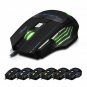 Gaming Mouse Wired 7200 DPI LED 7 Buttons Black