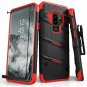 For Samsung Galaxy S9 Plus Case Military Grade Drop Tested Tempered Glass RED