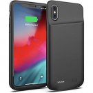 For iPhone X/XS Battery Case 4000mAh Portable Protective Charging Battery Black