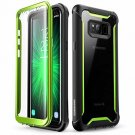 For Samsung Galaxy S8 Case Full-Body Rugged Clear Bumper Screen Protector Green
