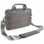 Laptop Bag 17.3 Inch Classic Padded Briefcase Shoulder Strap and Handle Gray