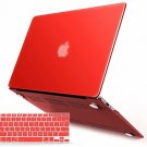 For MacBook Air 13 Inch Case 2018 Release New Version Soft Touch Keyboard Red