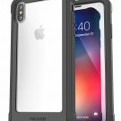 For iPhone Xs Max Case w/Screen Protector Falcon Series Protective Rugged Gray